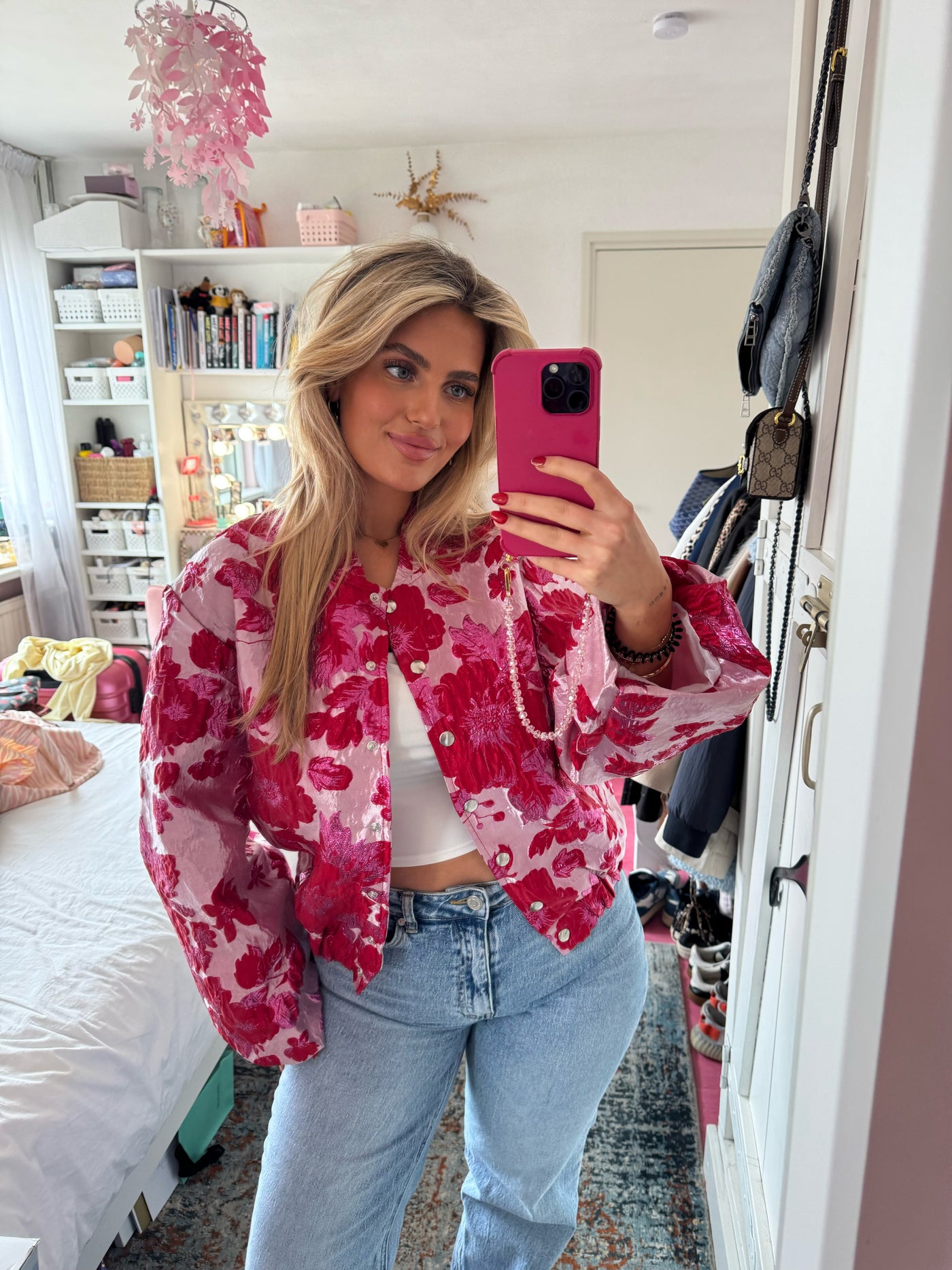 Loua Bomber roze