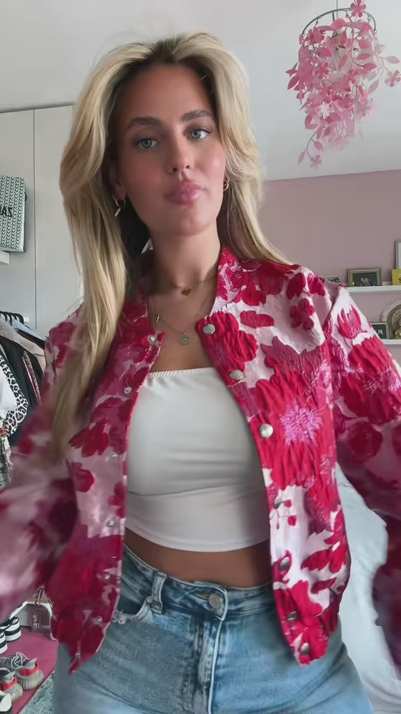 Loua Bomber roze